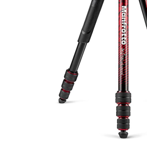 Befree Advanced Aluminum Travel Tripod twist Red, ball head