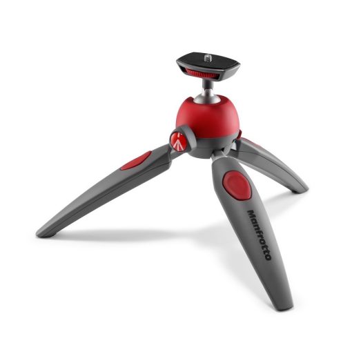 Manfrotto PIXI EVO 2-Section Mini Tripod Red