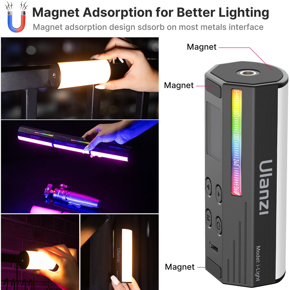 Ulanzi i-light Compact Magnetic RGB Tube Light