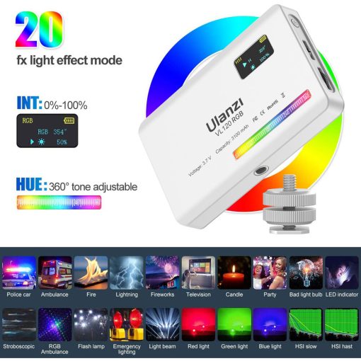 Ulanzi VL120 RGB LED Video Light