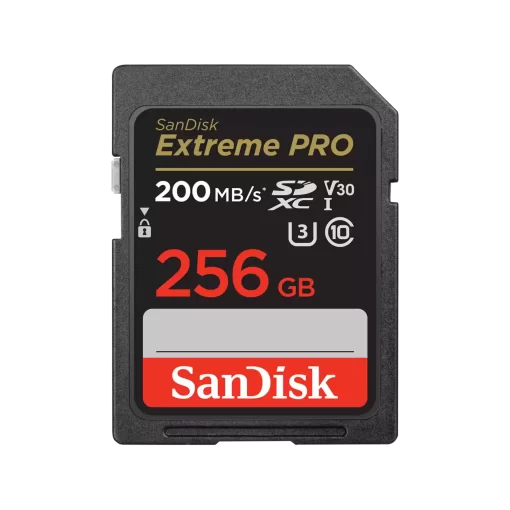 SanDisk 256GB Extreme PRO SDHC And SDXC UHS-I R200MBs W140MBs