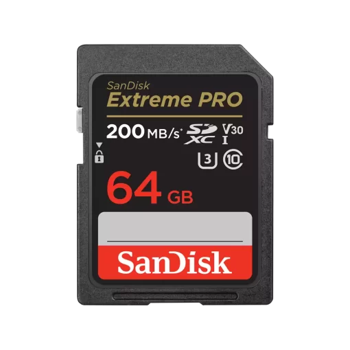 SanDisk 64GB Extreme PRO SDHC And SDXC UHS-I R200MBs W140MBs