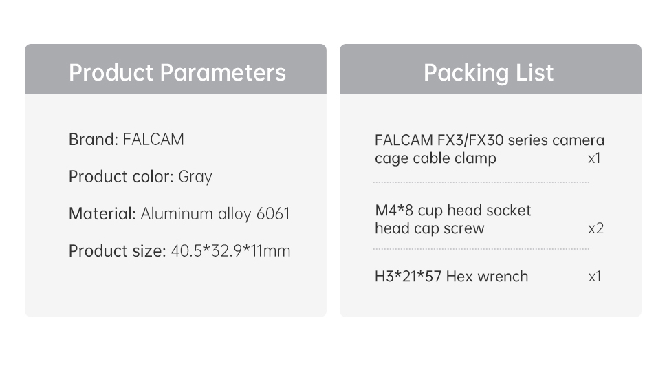 Falcam 3232 Camera Cage Cable Clamp