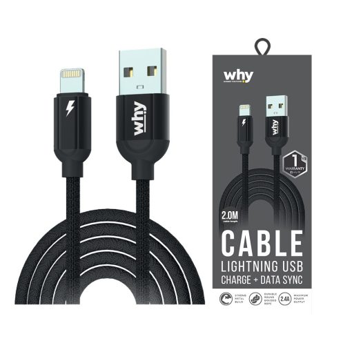 Why Lightning Cable Alpha 2 UC-1262B 2m (Black)