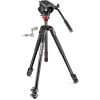 Manfrotto 500 Fluid Video Head Flat Base with 190X Video Alu Tripod (MVK500190XV)